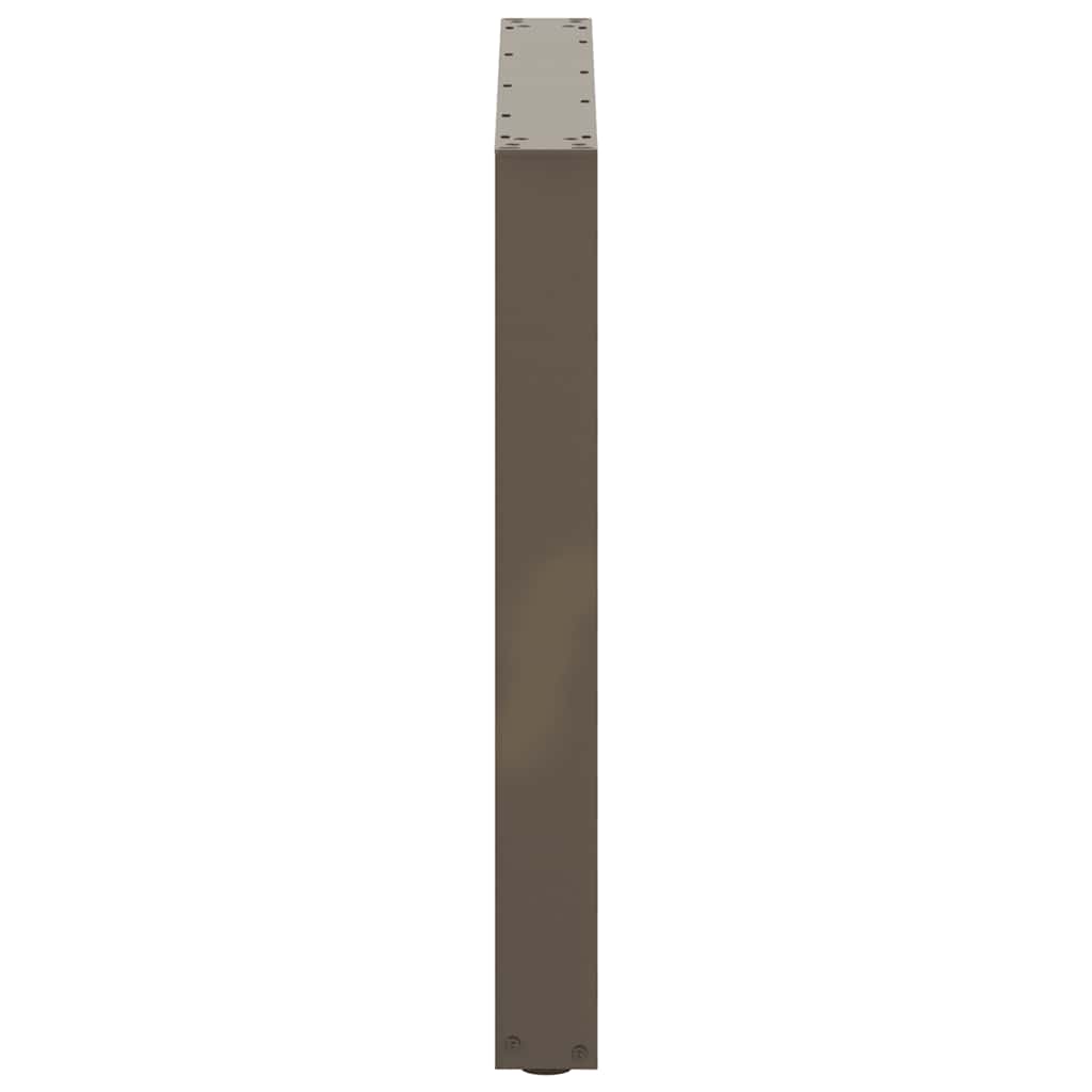 Noge za blagovaonski stol U-oblik 3 kom Prirodni čelik 80 x (72-73) cm Čelik