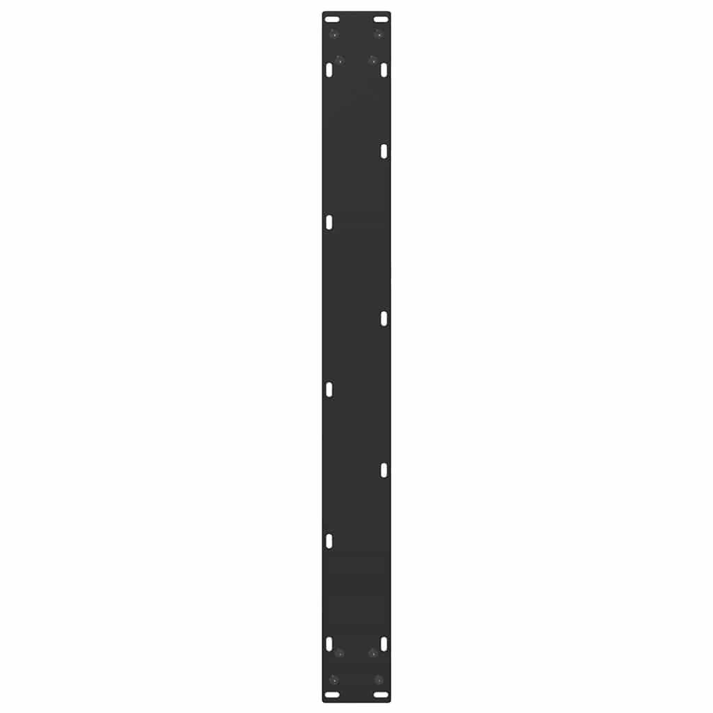 Noge za blagovaonski stol U-oblik 3 kom Crne 90 x (72-73) cm Čelik