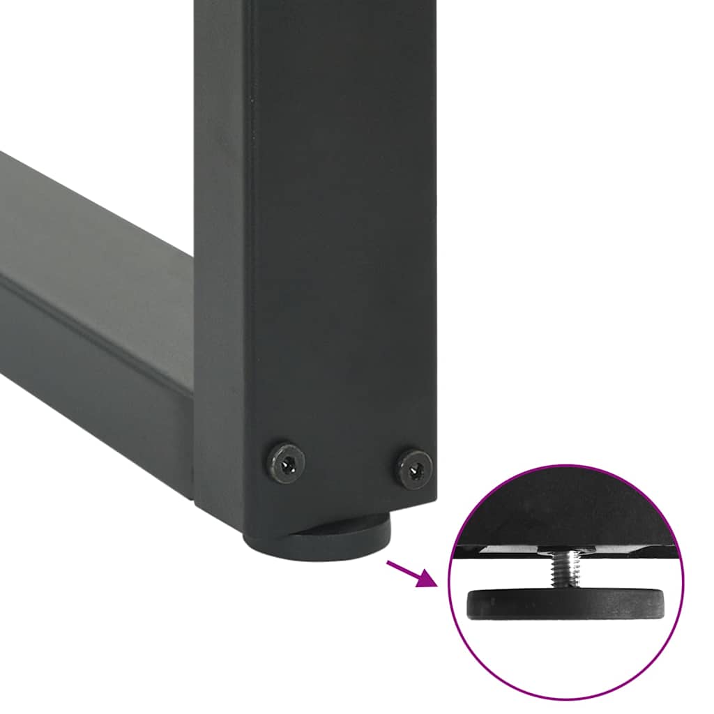 Noge za barski stol U-oblika 2 kom antracit 40 x (90-91) cm čelik