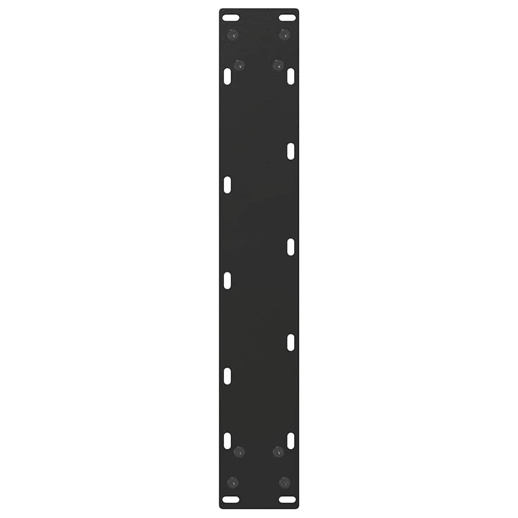Noge za barski stol U-oblika 2 kom Crne 50 x (90-91) cm Čelik