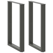 Noge za barski stol U-oblika 2 kom antracit 60 x (90-91) cm čelik