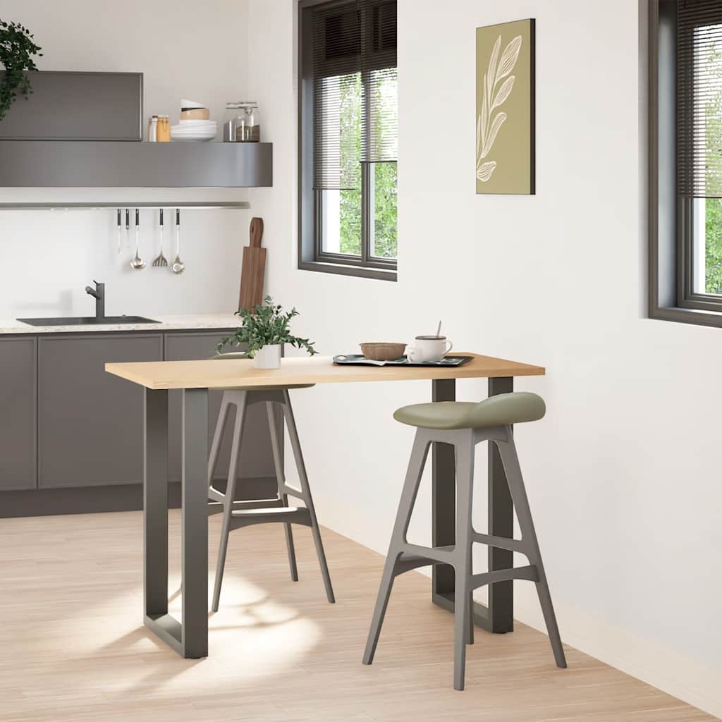 Noge za barski stol U-oblika 2 kom antracit 60 x (90-91) cm čelik