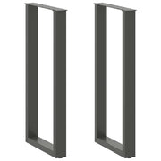Noge za barski stol U-oblika 2 kom antracit 50 x (100-101) cm čelik