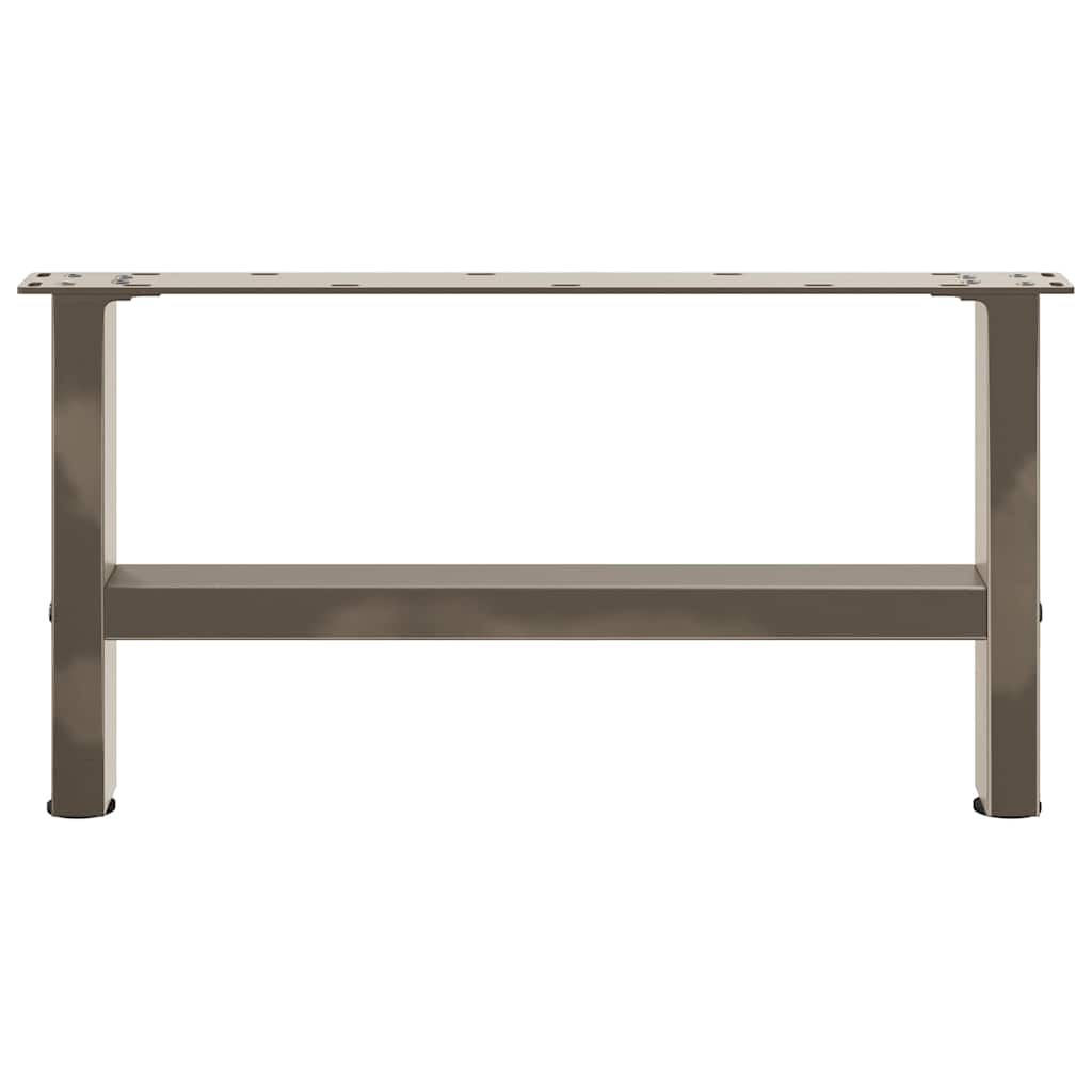 Noge za klub stolić prirodni čelik 2 kom 70 x (30-31) cm čelik