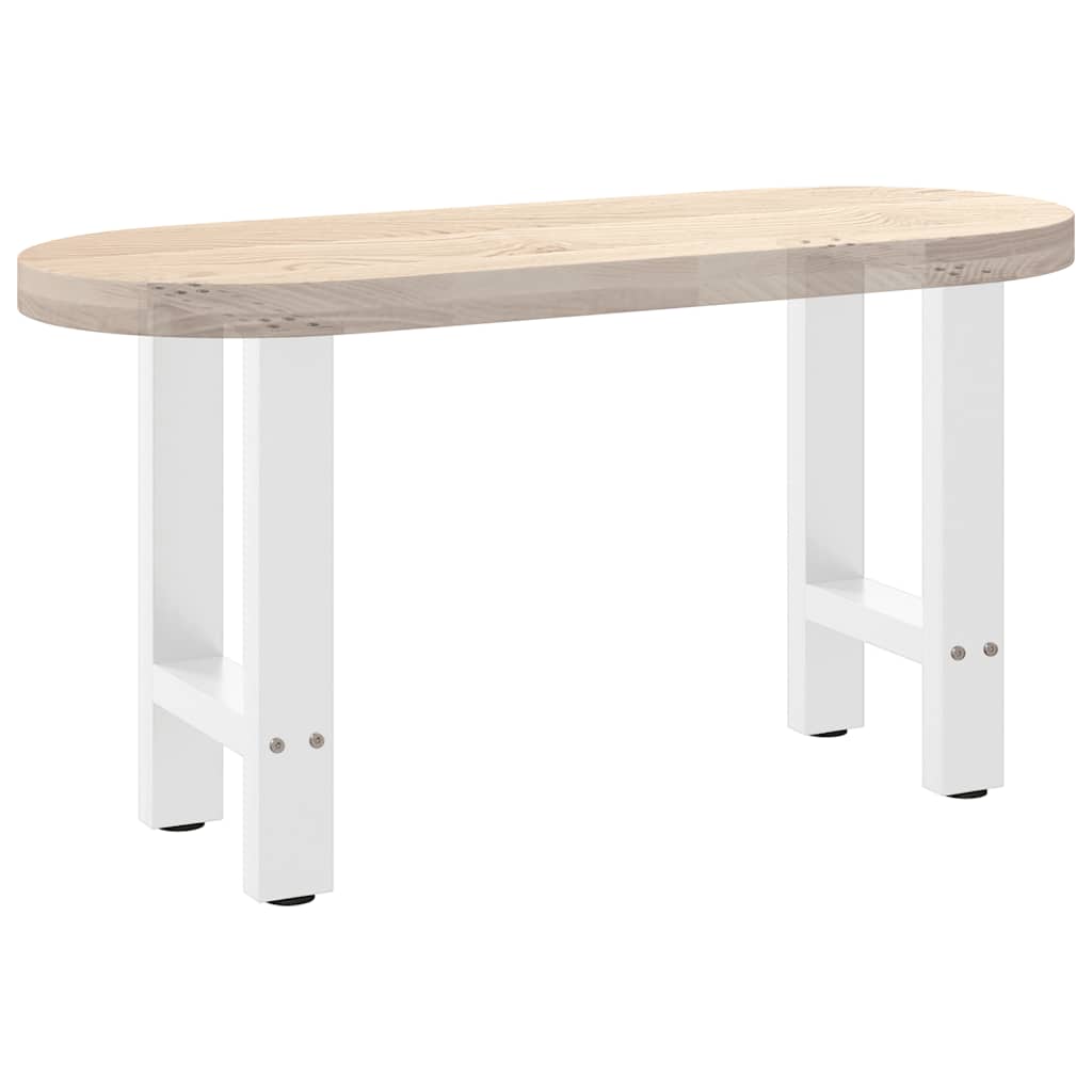 Noge za klub stolić bijele 2 kom 28 x (42-43) cm čelik