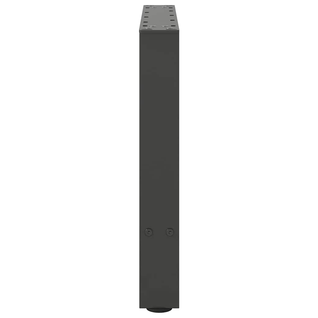 Noge za klub stolić antracit boje 2 kom 60 x (42-43) cm čelik