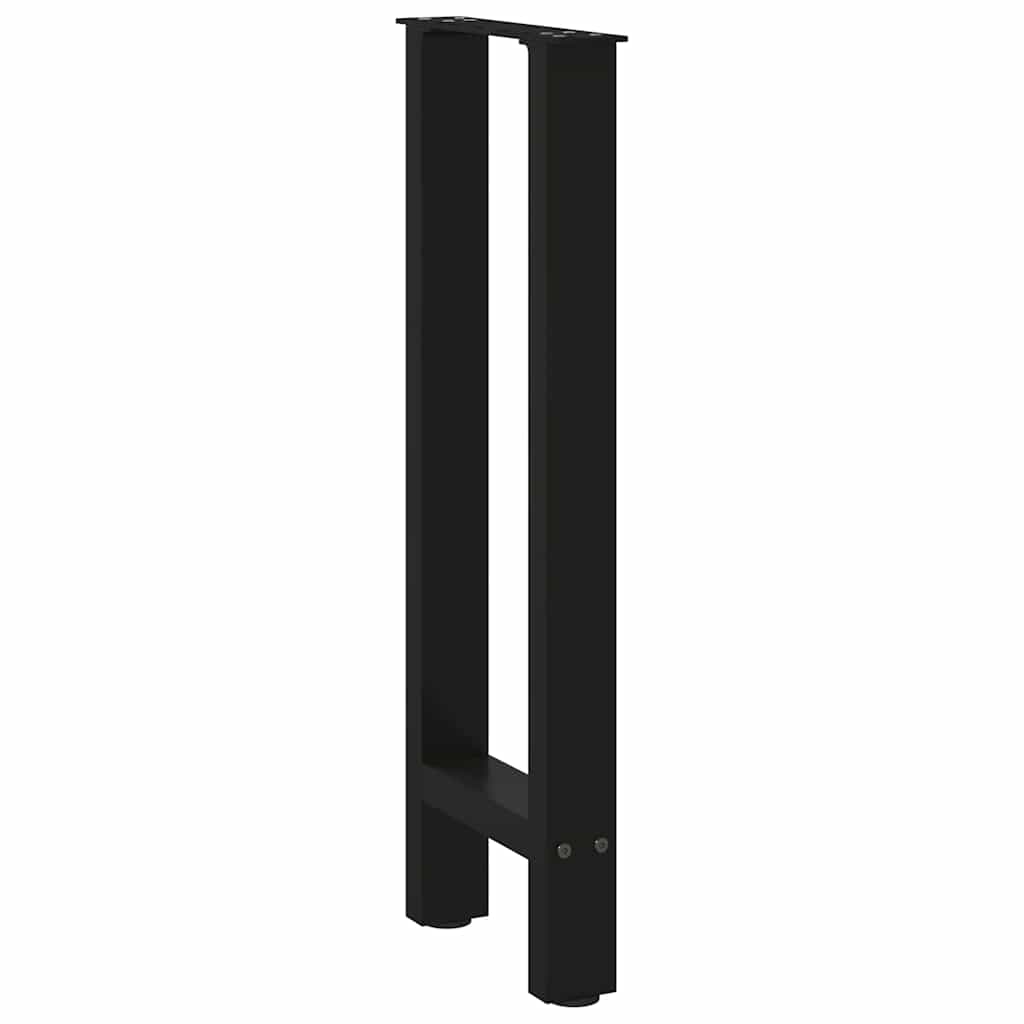 Noge za konzolni stol crne 2 kom 28 x (72-73) cm čelik