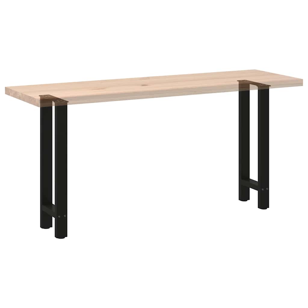 Noge za konzolni stol crne 2 kom 28 x (72-73) cm čelik