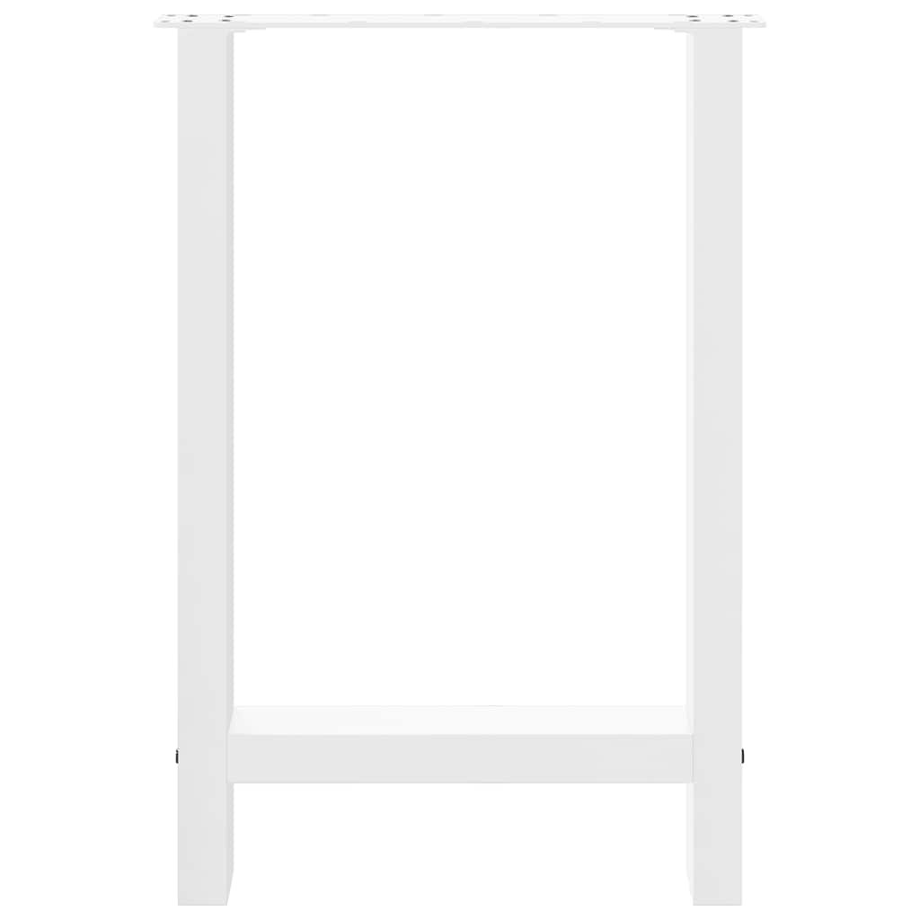 Noge za blagovaonski stol bijele 2 kom 60 x (72-73) cm čelik