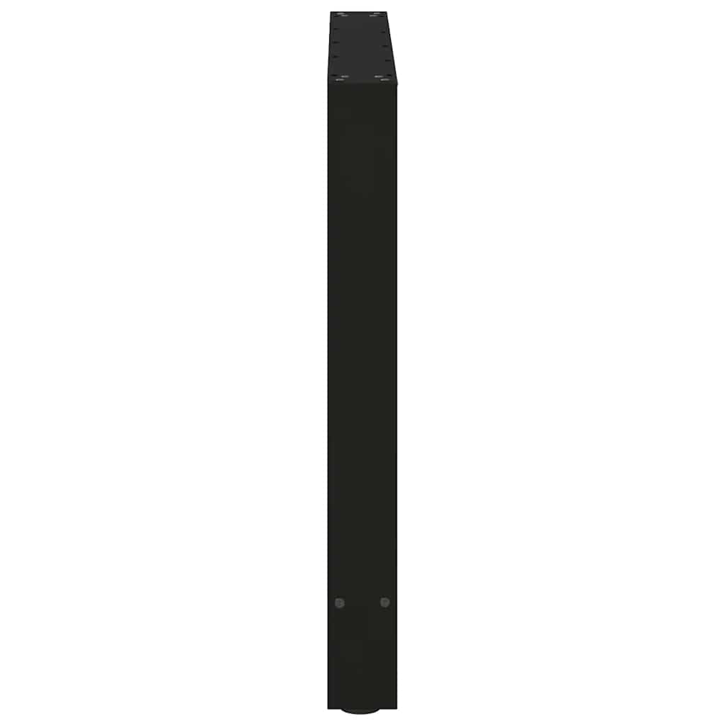 Noge za blagovaonski stol Crne 2 kom 80 x (72-73) cm Čelik