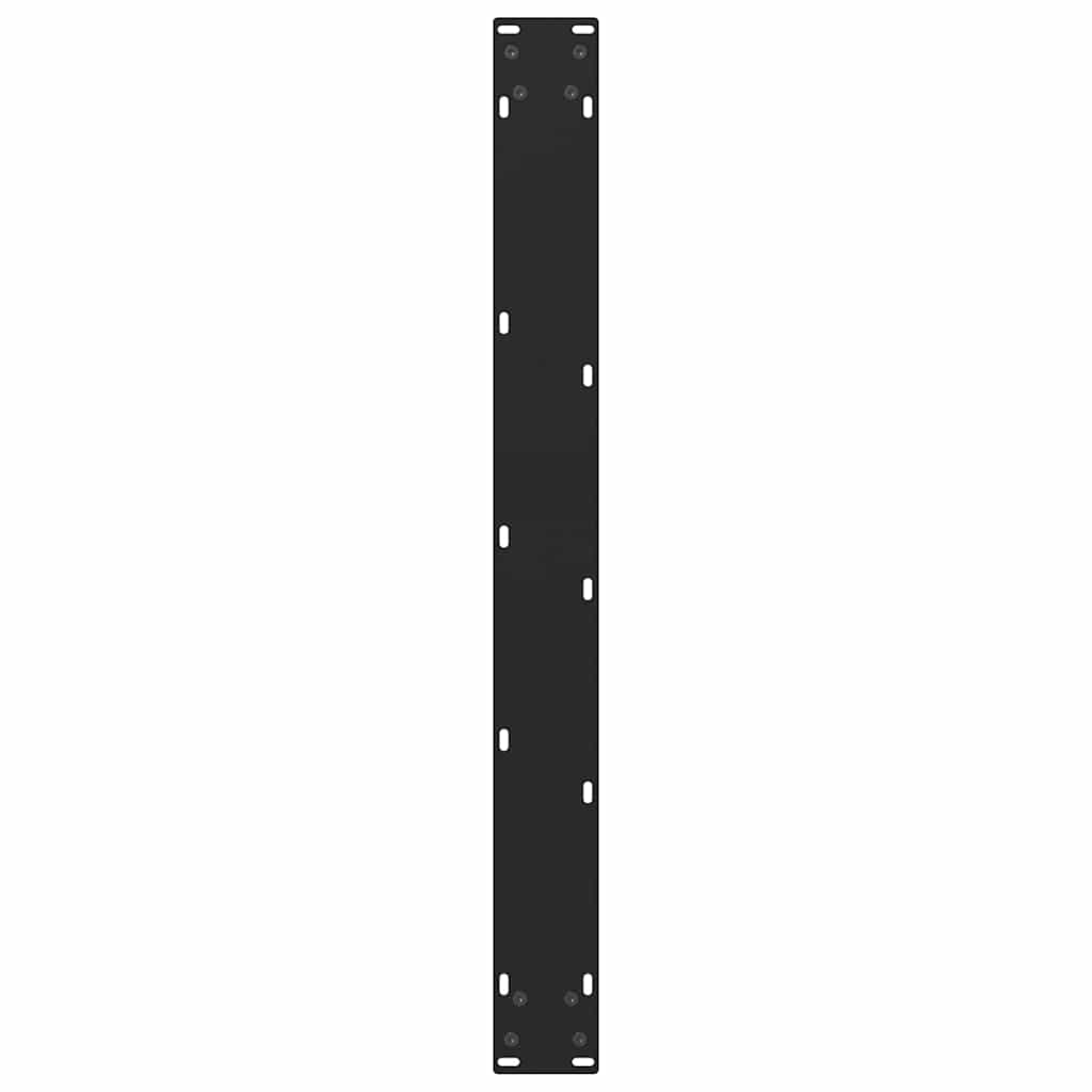 Noge za blagovaonski stol Crne 2 kom 80 x (72-73) cm Čelik