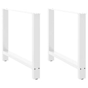 Noge za blagovaonski stol bijele 2 kom 90 x (72-73) cm čelik