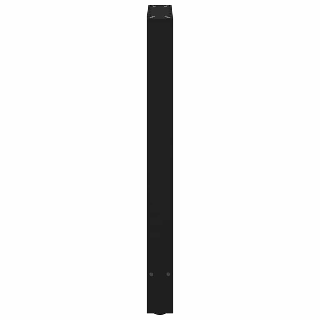 Noge za barski stol Crne 2 kom 50 x (90-91) cm Čelik