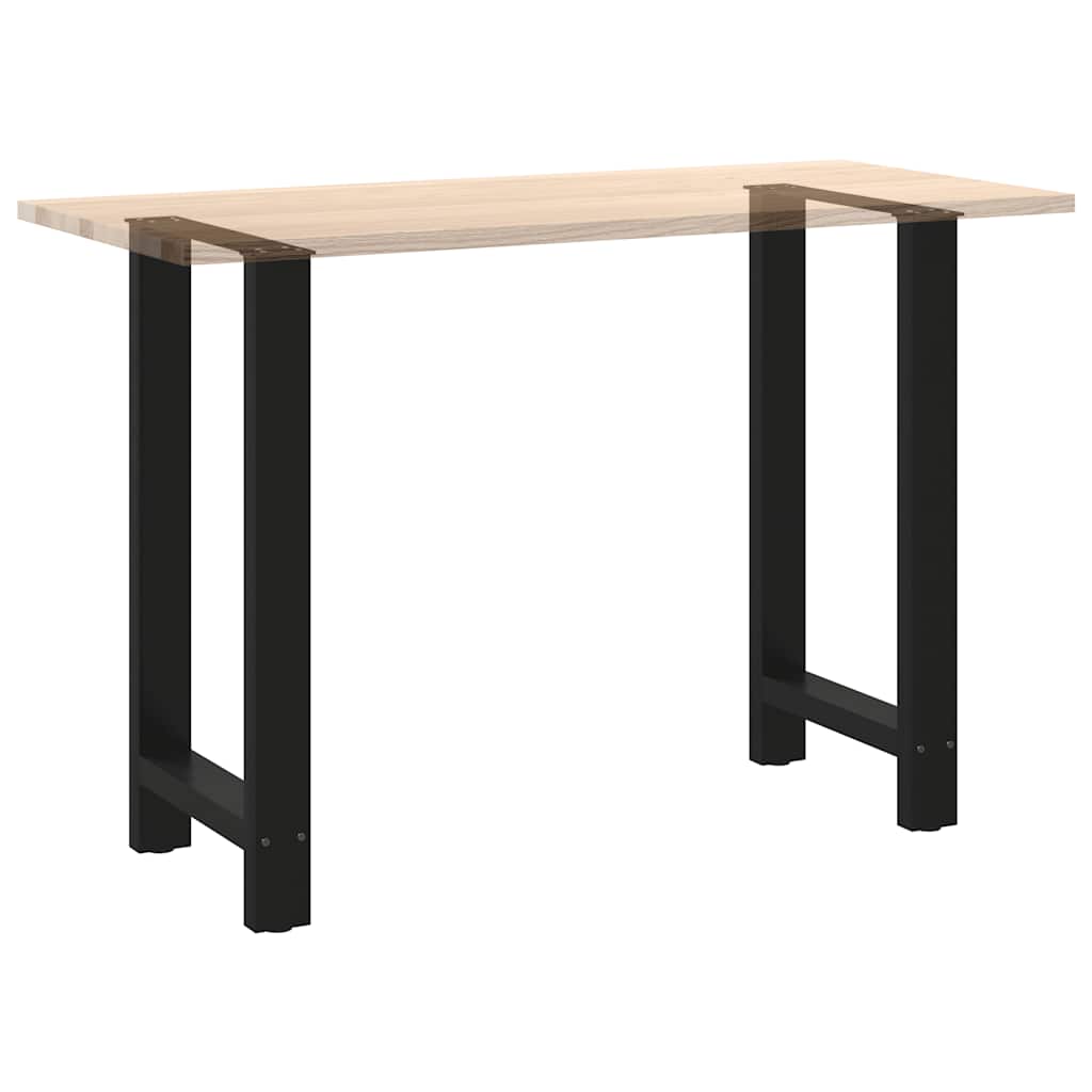 Noge za barski stol Crne 2 kom 50 x (90-91) cm Čelik