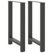 Noge za barski stol antracit boje 2 kom 60 x (90-91) cm čelik