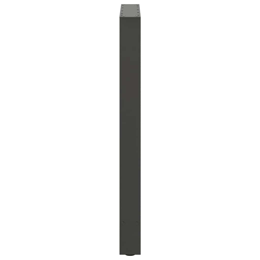 Noge za barski stol antracit boje 2 kom 60 x (90-91) cm čelik