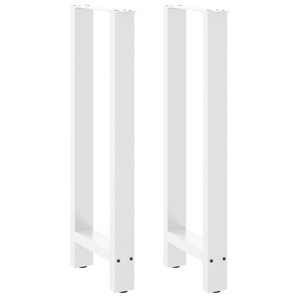 Noge za barski stol Bijele 2 kom 50 x (100-101) cm Čelične
