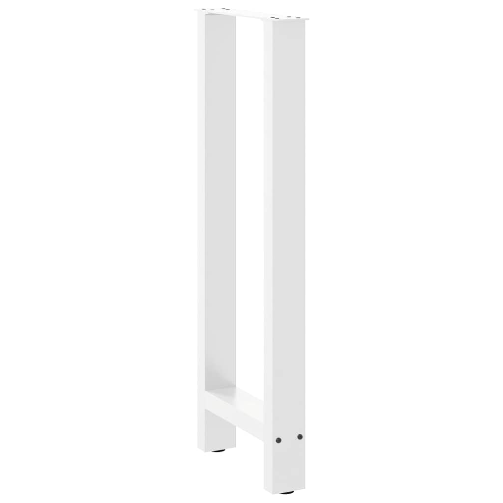 Noge za barski stol Bijele 2 kom 50 x (100-101) cm Čelične