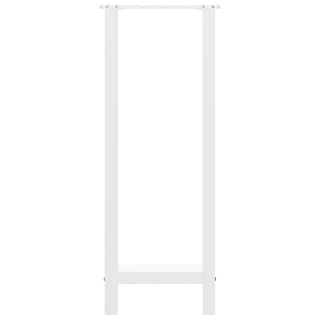 Noge za barski stol Bijele 2 kom 50 x (100-101) cm Čelične