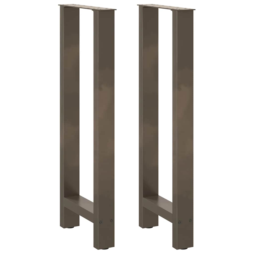 Noge za barski stol Prirodni čelik 2 kom 50 x (100-101) cm Čelik