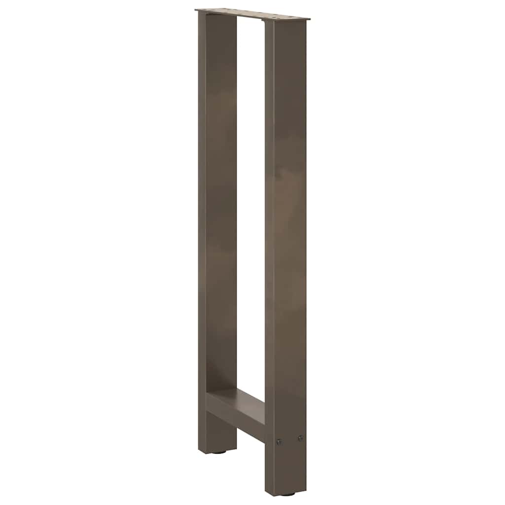 Noge za barski stol Prirodni čelik 2 kom 50 x (100-101) cm Čelik