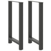 Noge za barski stol antracit boje 2 kom 60 x (100-101) cm čelik