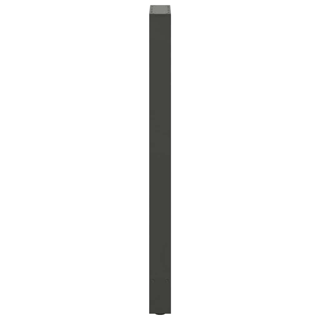 Noge za barski stol antracit boje 2 kom 40 x (110-111) cm čelik