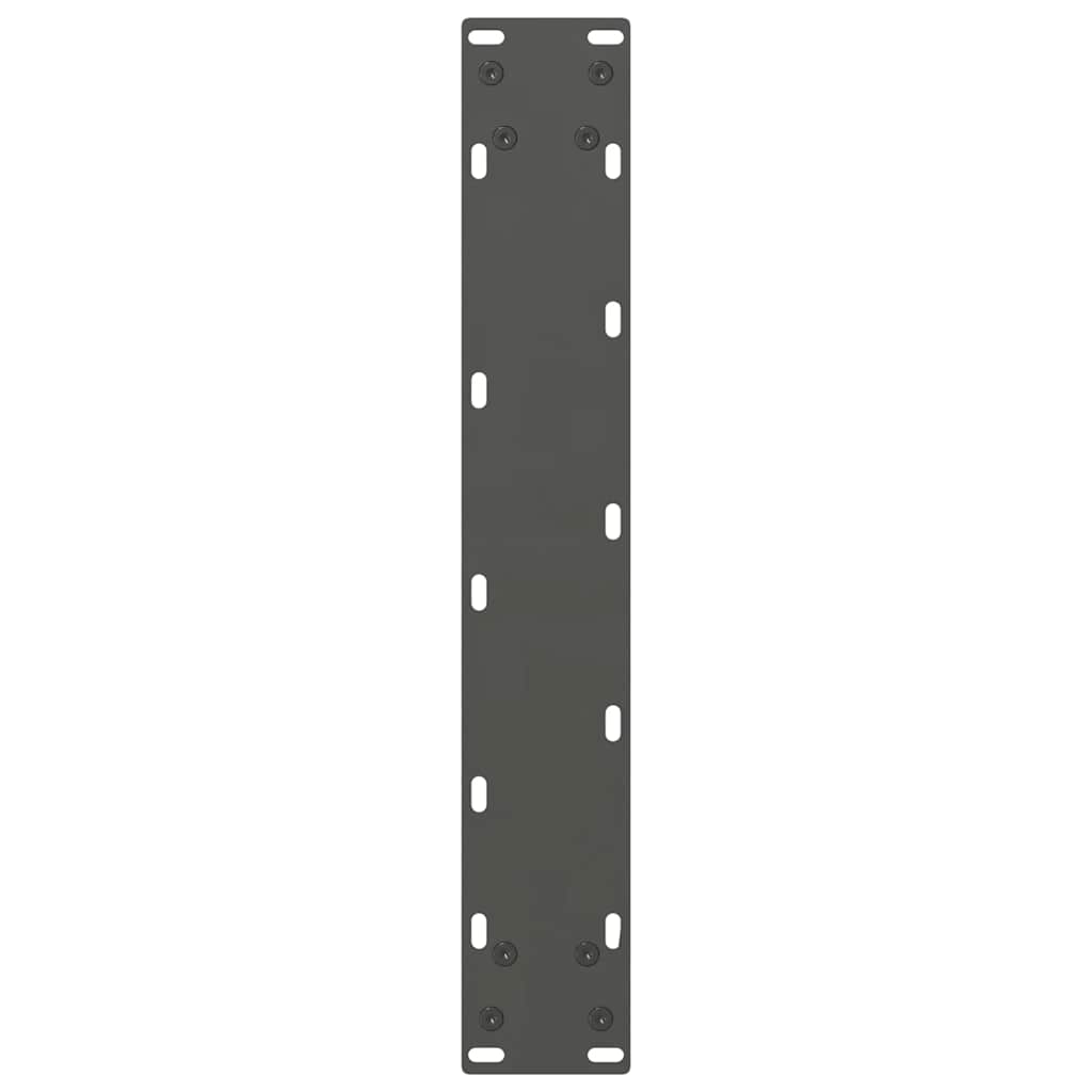 Noge za barski stol antracit boje 2 kom 40 x (110-111) cm čelik