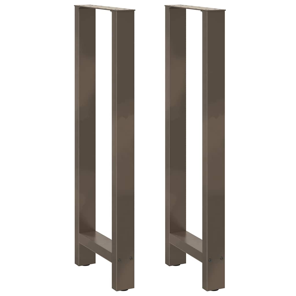 Noge za barski stol Prirodni čelik 2 kom 50 x (110-111) cm Čelik