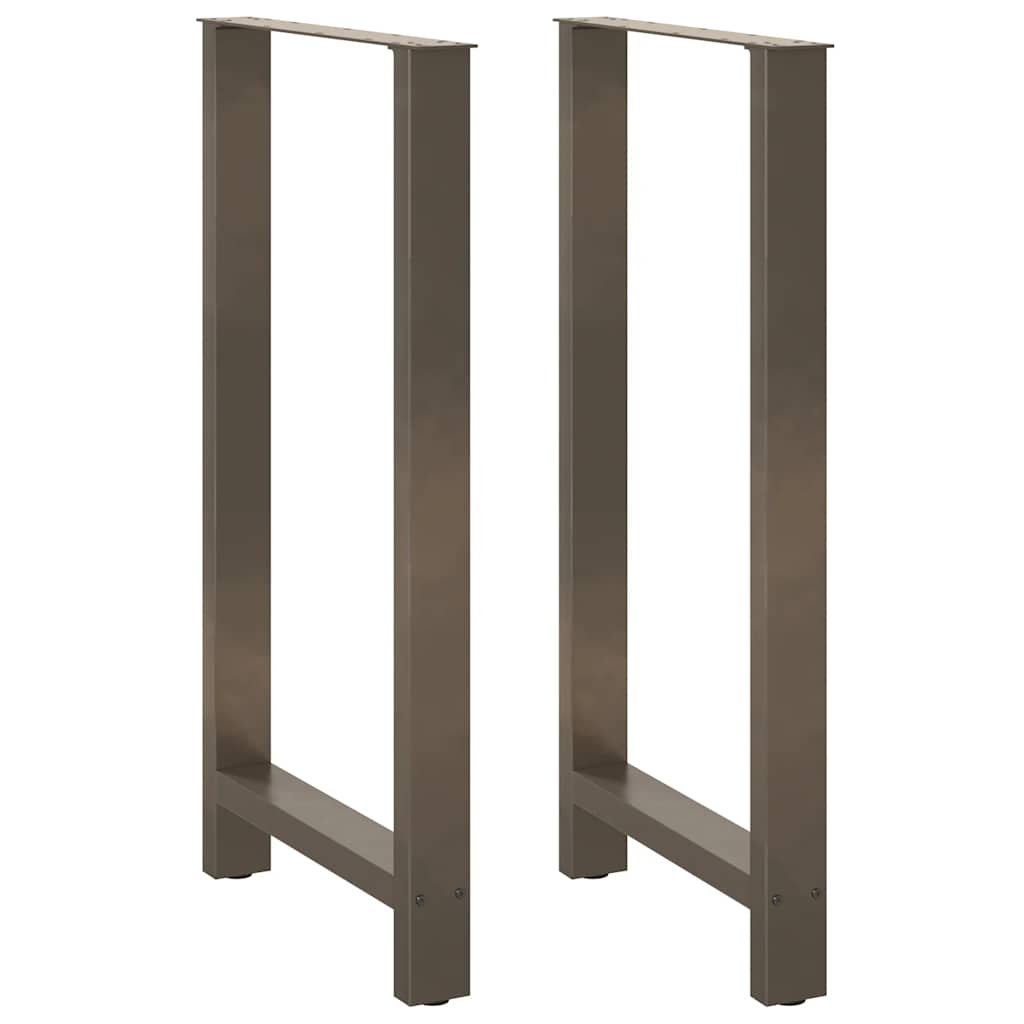Noge za barski stol Prirodni čelik 2 kom 60 x (110-111) cm Čelik