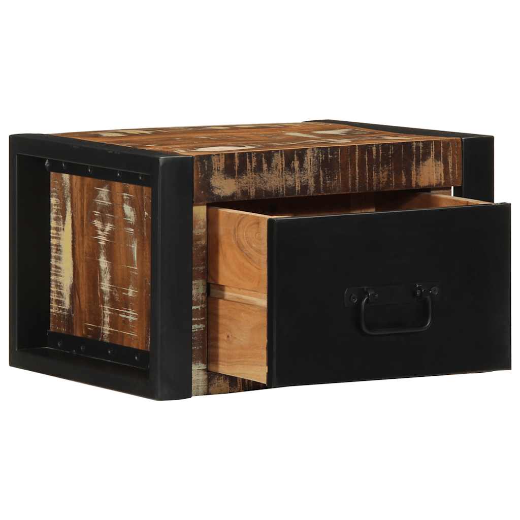 Noćni ormarići 2 kom Višebojni 40x35x25 cm Obrađeno puno drvo