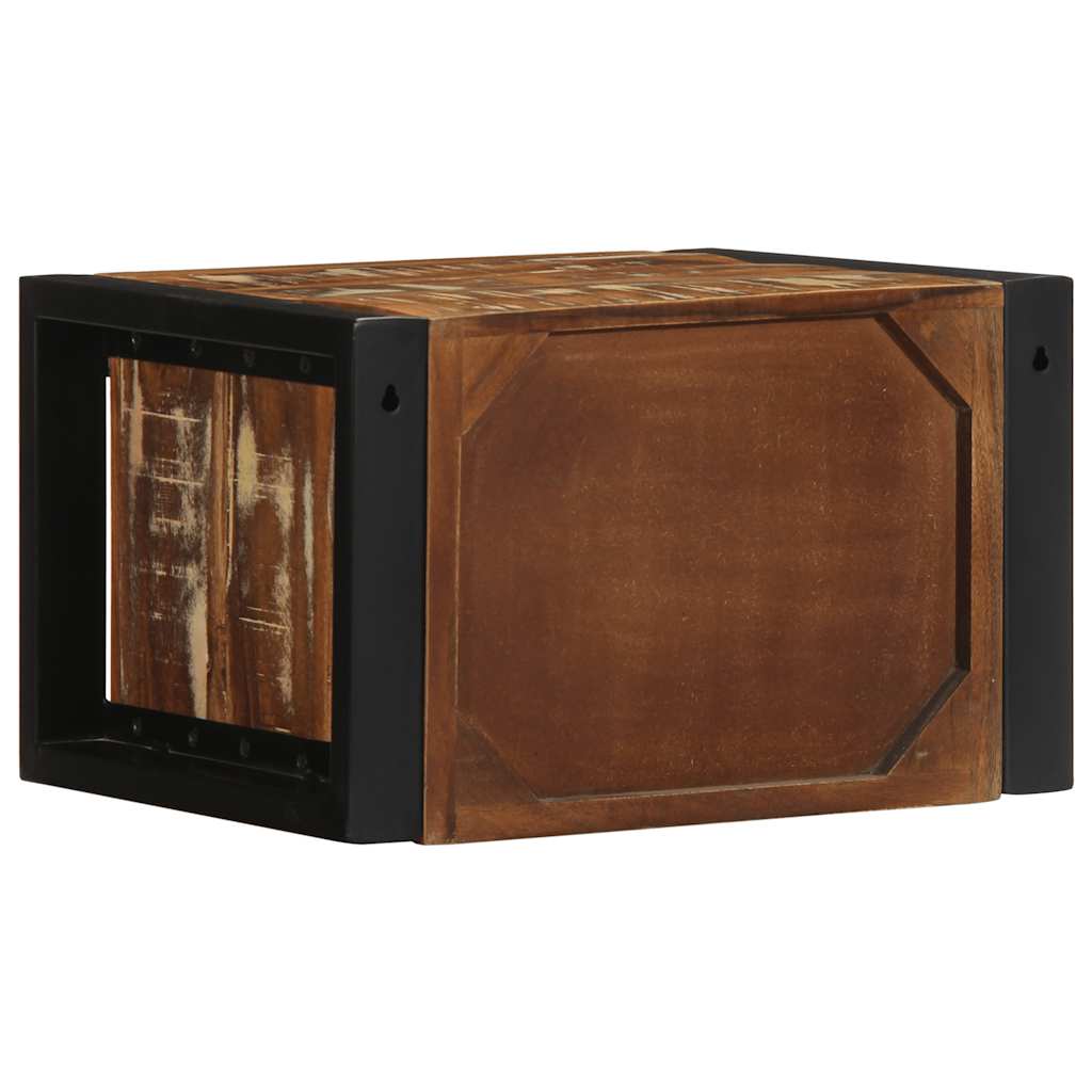 Noćni ormarići 2 kom Višebojni 40x35x25 cm Obrađeno puno drvo