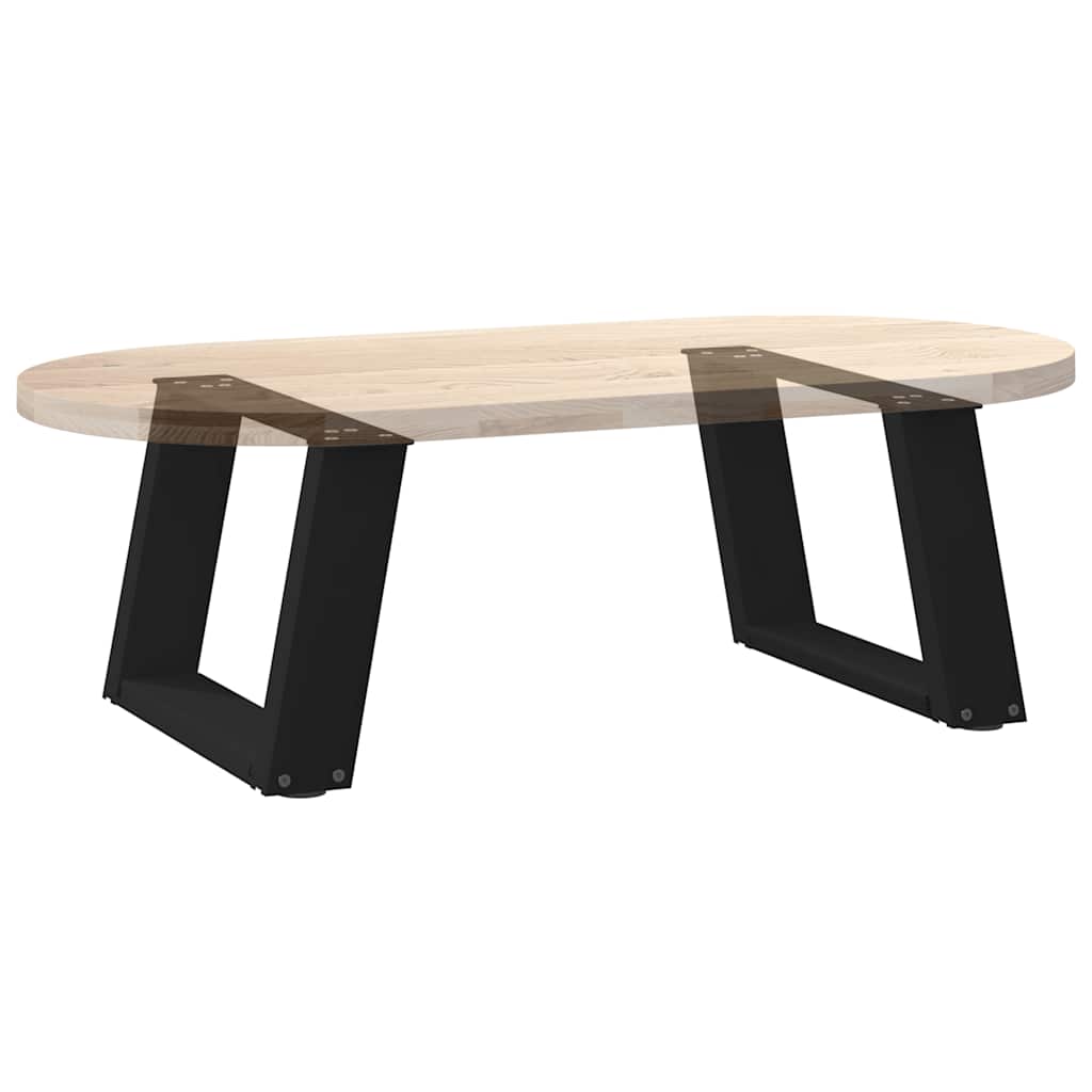 Noge za klub stolić U-oblik 2 kom Crne 40 x (30-31) cm Čelik