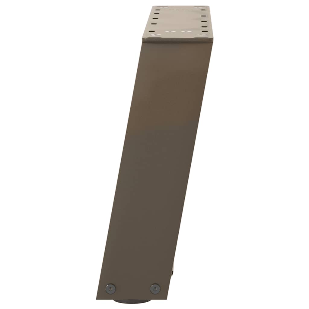 Noge za klub stolić U-oblik 2 kom Prirodni čelik 40 x (30-31) cm Čelik