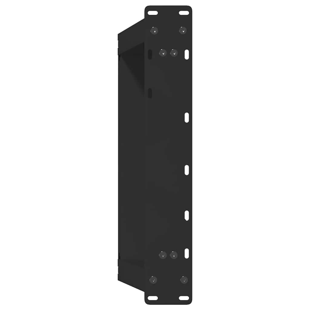 Noge za klub stolić U-oblik 2 kom Crne 50 x (30-31) cm Čelik