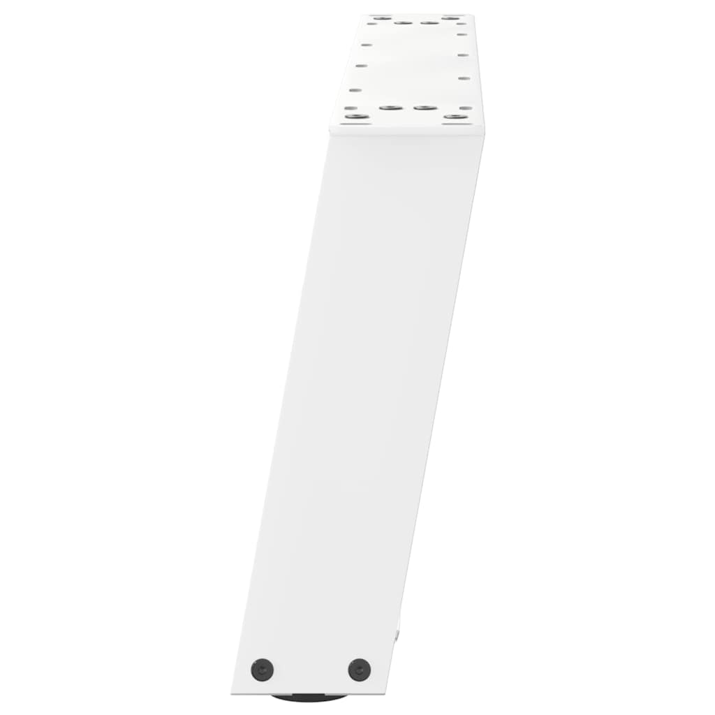 Noge za klub stolić U-oblik 2 kom Bijele 60 x (30-31) cm Čelik