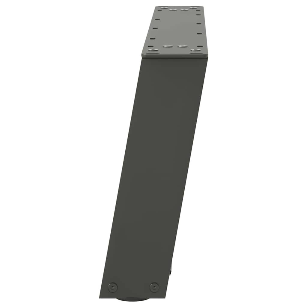 Noge za klub stolić U-oblik 2 kom antracit 60 x (30-31) cm čelik