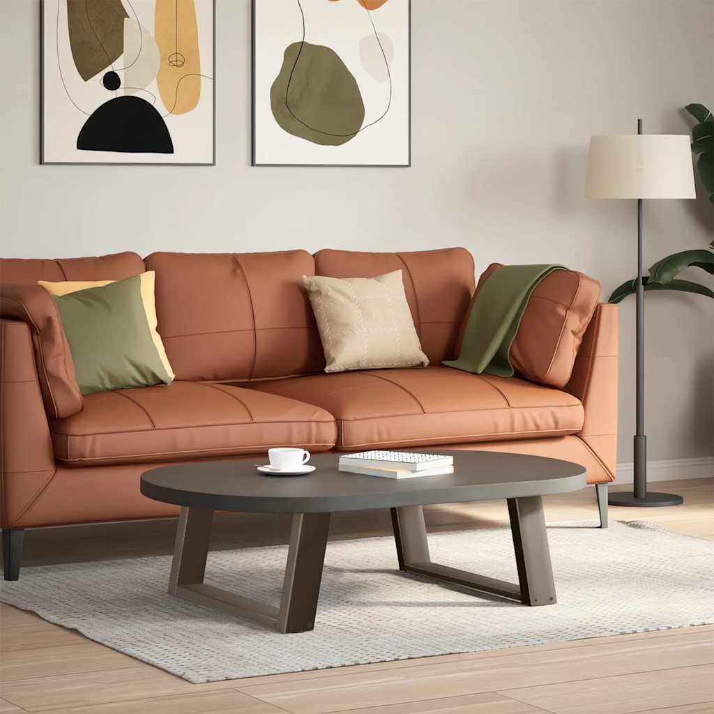 Noge za klub stolić U-oblik 2 kom Prirodni čelik 60 x (30-31) cm Čelik