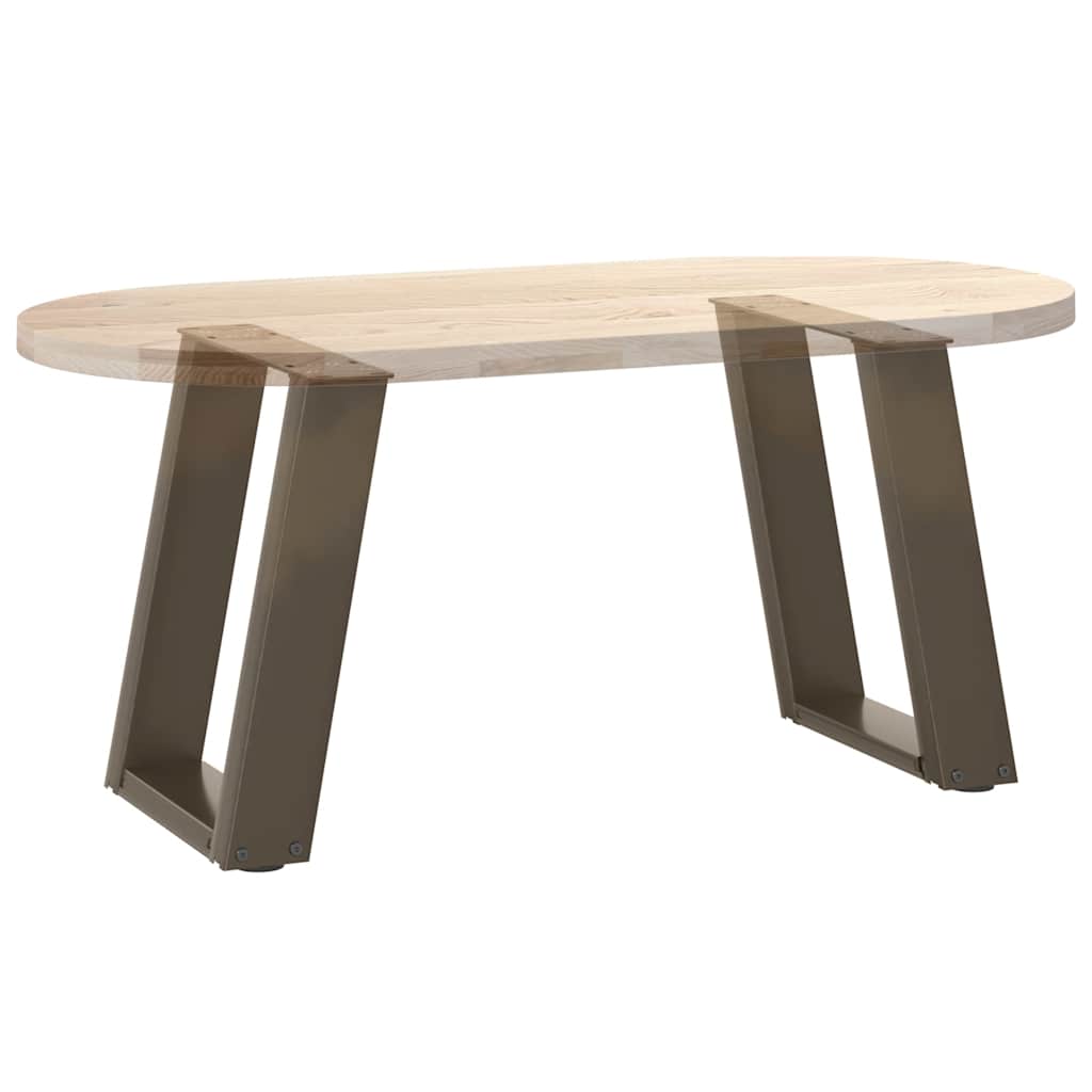 Noge za klub stolić U-oblik 2 kom Prirodni čelik 28 x (42-43) cm Čelik