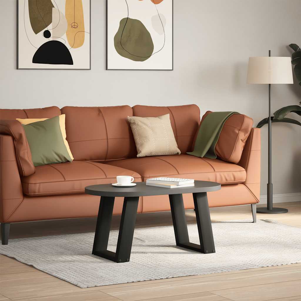 Noge za klub stolić U-oblik 2 kom Crne 38 x (42-43) cm Čelik