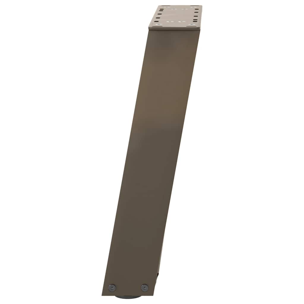 Noge za klub stolić U-oblik 2 kom Prirodni čelik 38 x (42-43) cm Čelik