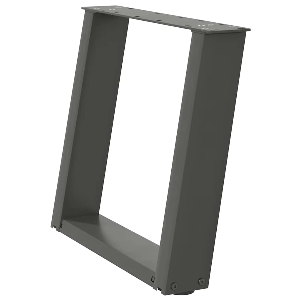 Noge za klub stolić U-oblik 2 kom antracit 50 x (42-43) cm čelik