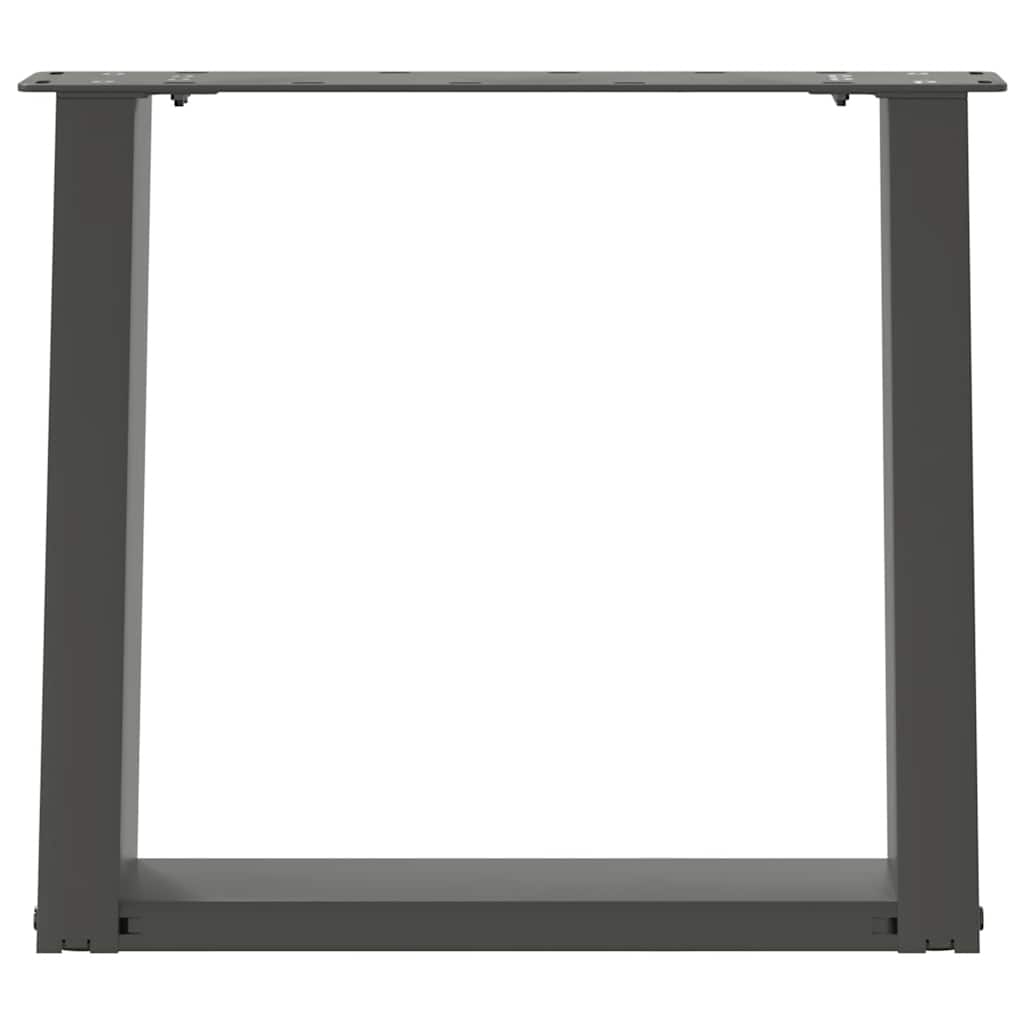 Noge za klub stolić U-oblik 2 kom antracit 50 x (42-43) cm čelik