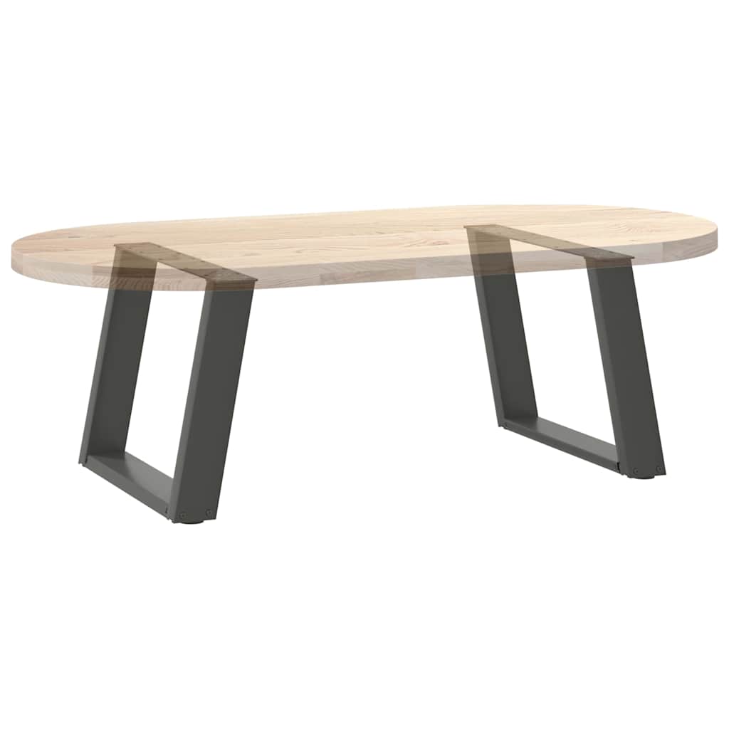 Noge za klub stolić U-oblik 2 kom antracit 50 x (42-43) cm čelik