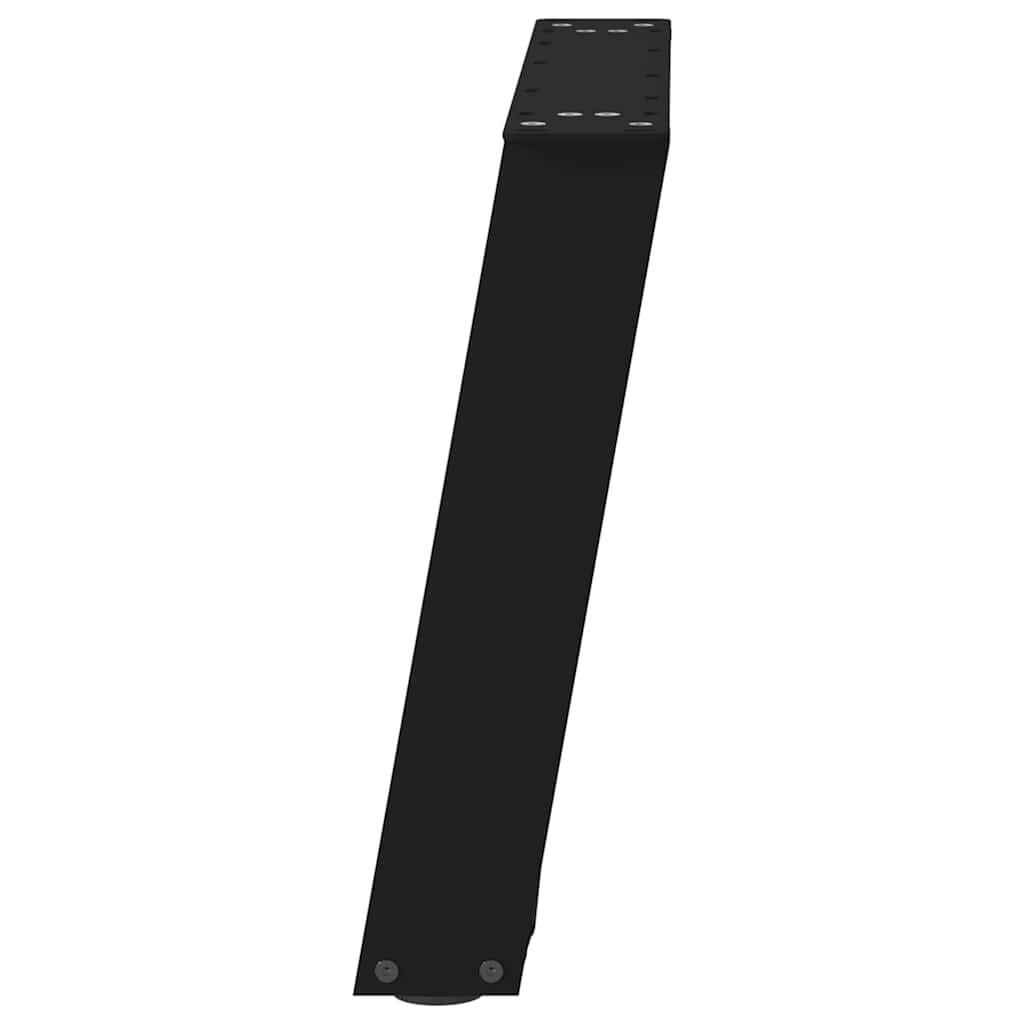 Noge za klub stolić U-oblik 2 kom Crne 60 x (42-43) cm Čelik