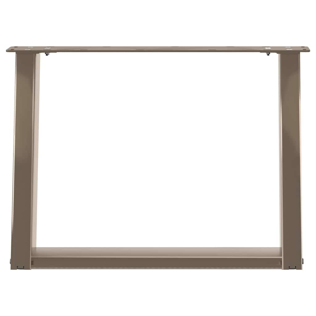 Noge za klub stolić U-oblik 2 kom Prirodni čelik 60 x (42-43) cm Čelik