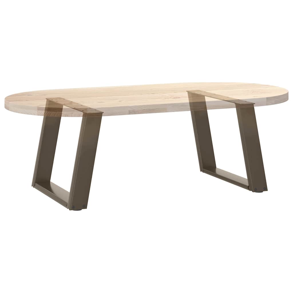 Noge za klub stolić U-oblik 2 kom Prirodni čelik 60 x (42-43) cm Čelik