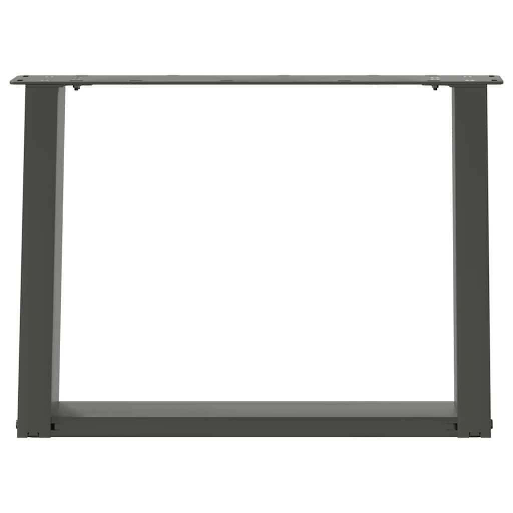Noge za klub stolić U-oblik 2 kom antracit 70 x (42-43) cm čelik