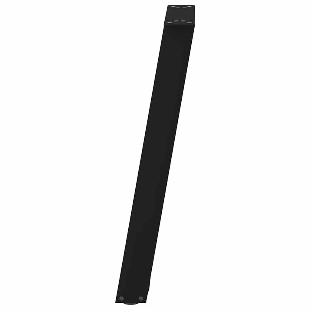Noge za konzolni stol U-oblik 2 kom Crne 28 x (72-73) cm Čelik