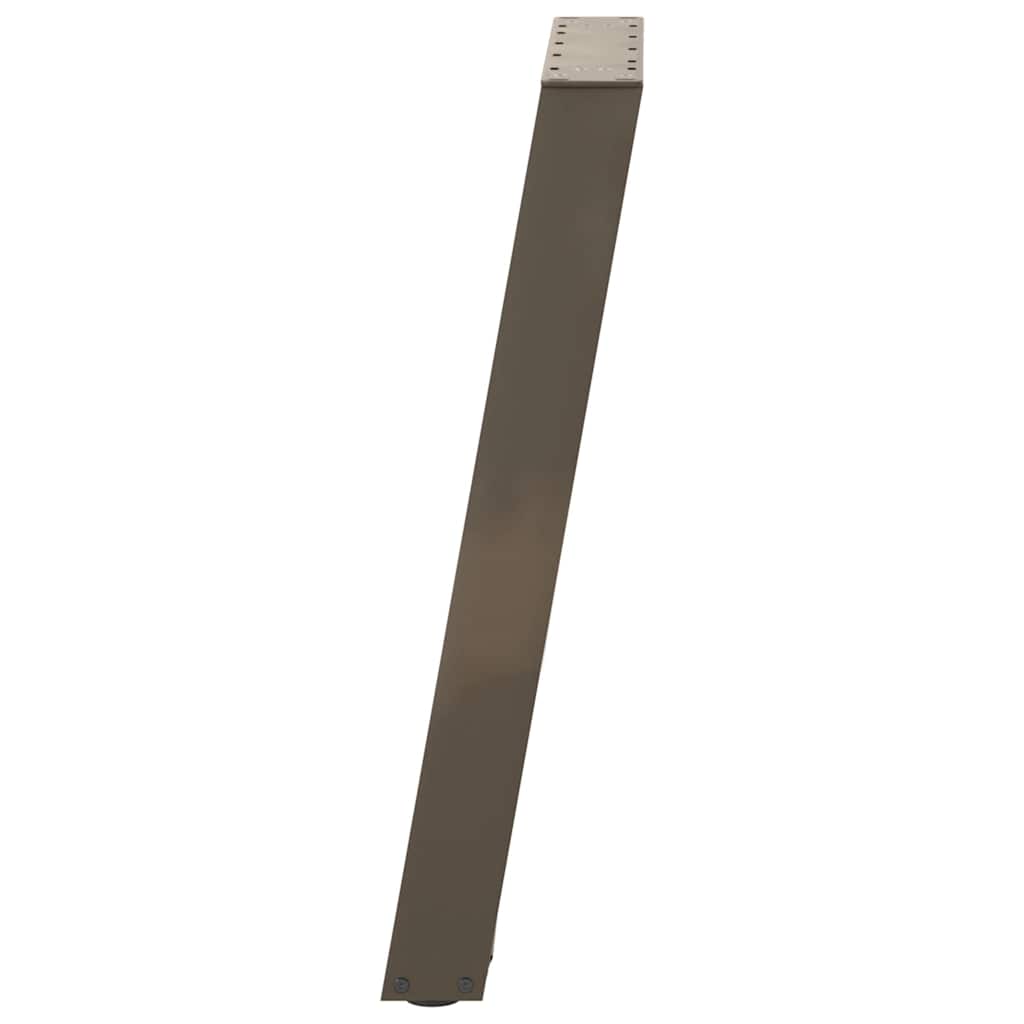 Noge za konzolni stol u obliku slova U, 2 kom, prirodni čelik, 38 x (72-73) cm, čelik